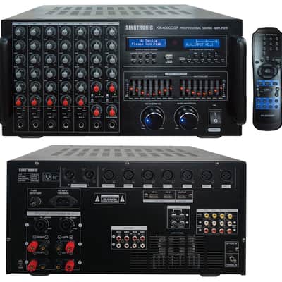 Singtronic 4000W Karaoke Amplifier Mixer System + Wireless Microphones image 2