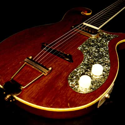 Premier Multi-Vox E275 1958 Natural Mahogany. THE SCROLL GUITAR. Incredible & Rare. Collectible.. image 17