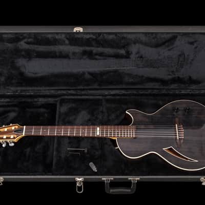 ESP Eclipse Semi-Acoustic Nylon - See Thru Black - Custom Shop image 3
