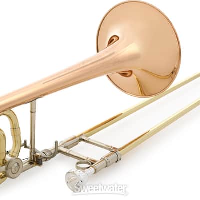 C.G. Conn 52H Intermediate Trombone - F Attachment - Rose Brass Bell - Clear Lacquer (CONN52Hd1) image 2