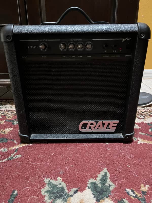 Crate BX-15 12-Watt 1x8" Bass Practice Amp 2000s - Black image 1