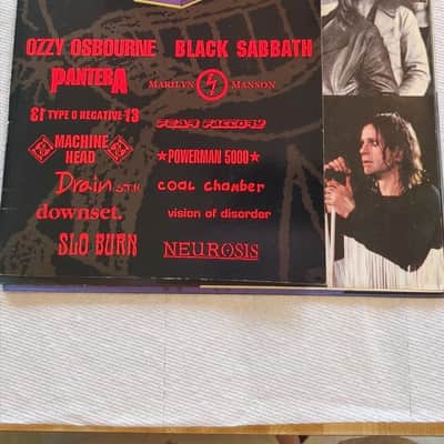 OZZFEST 97/2001 TOUR PROGRAMS SIGNED OZZY/PANTERA/TYPE O NEGATIVE/MARILYN MANSON image 2