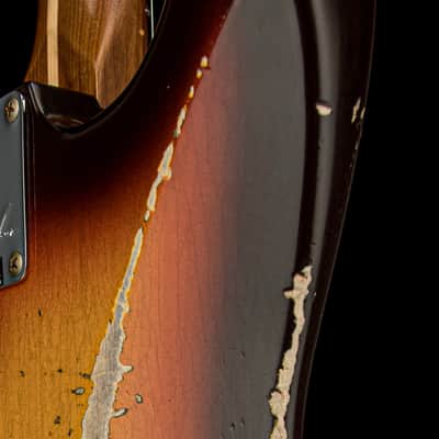 Fender Custom Shop Empire 59 Transition Stratocaster Relic - Faded Aged Chocolate 3-Color Sunburst #19506 image 13