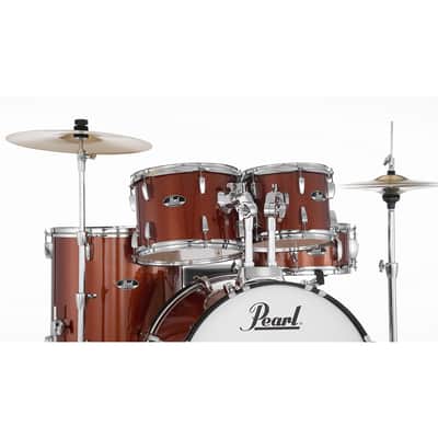 Pearl RS525SCC RoadShow Series 5-Piece Kit W/ Hardware & Cymbals #749 Burnt Orange Sparkle-#749 Burnt Orange Sparkle image 6