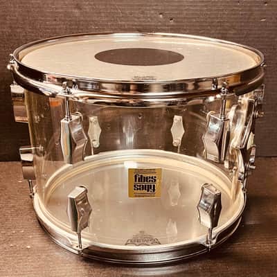 Fibes Crystalite Acrylic Clear 13”x 9” Rack Tom 70’s - Clear image 1