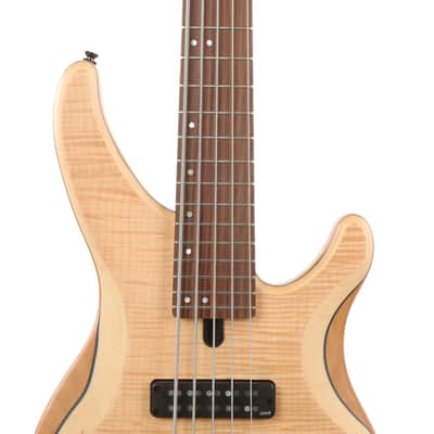 Yamaha TRBX605FM 5-String Electric Bass Guitar Natural image 5