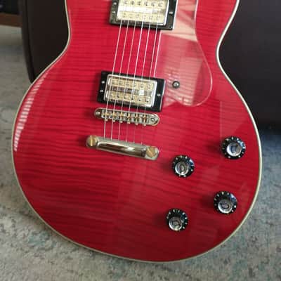 DeArmond M-72 2001 - Transparent Red Flame Maple image 1