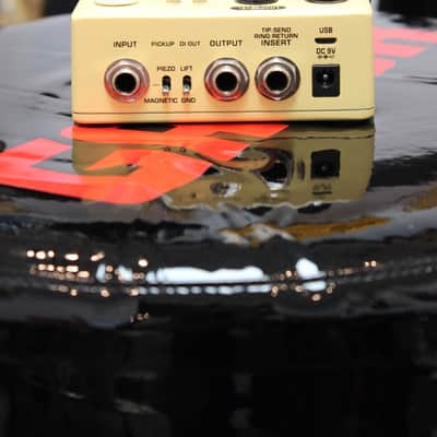 NuX NAP-5 Stageman Floor Deluxe Acoustic Preamp / DI 2010s - Yellow image 2