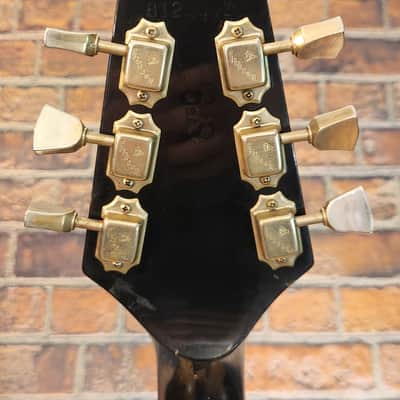 Vintage 1980s Gibson Flying V Stop Bar Tailpiece & Triangle Knob Layout Ebony w/ OHSC NEW FRETS image 21