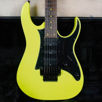 Ibanez RG2XXV 25th Anniversary 2012 Fluorescent Yellow w/ Hard Case
