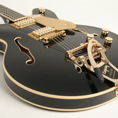 Gretsch Broadkaster LX Center Block with String-Thru Bigsby and Gold Hardware Ebony Fingerboard Black JT25061691 image 10
