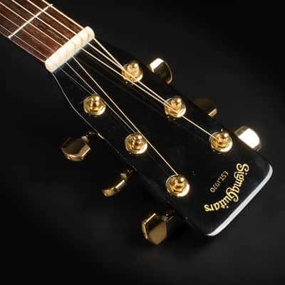 1989 Sigma by Martin DM-4B - Black | Korea Vintage Dreadnought Acoustic Guitar Solid Top | Case image 9