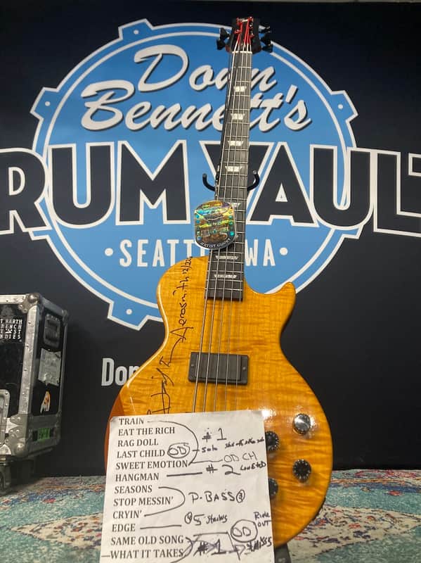 Gibson Tom Hamilton's Aerosmith, LPB-2 Les Paul Deluxe Plus Bass (#51) 1991 - Natural image 1