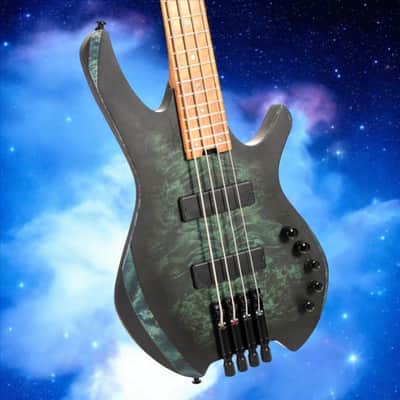 Cort Artisan Space 4 Bass - Star Dust Green; Premium Tone & Stellar Design! w/ Gig Bag image 3