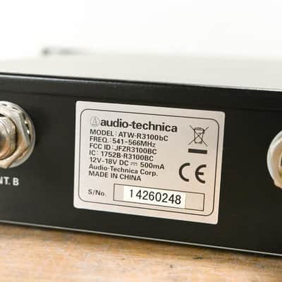 Audio-Technica ATW-R3100bC Receiver w/ ATW-T310bC Bodypack: 541-566 MHz CG0142S image 10