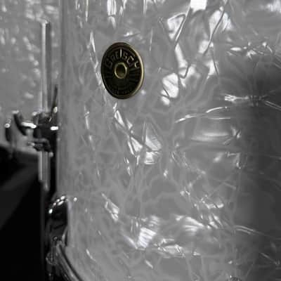 ~WOW!~ Gretsch USA Custom 4-Piece 13/16/18/24 Drum Kit Set in 60's Marine Pearl Nitron image 4
