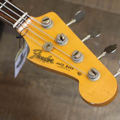 2020 Fender Custom Shop 1964 Jazz Bass Electric Bass Relic Black + COA OHSC image 13