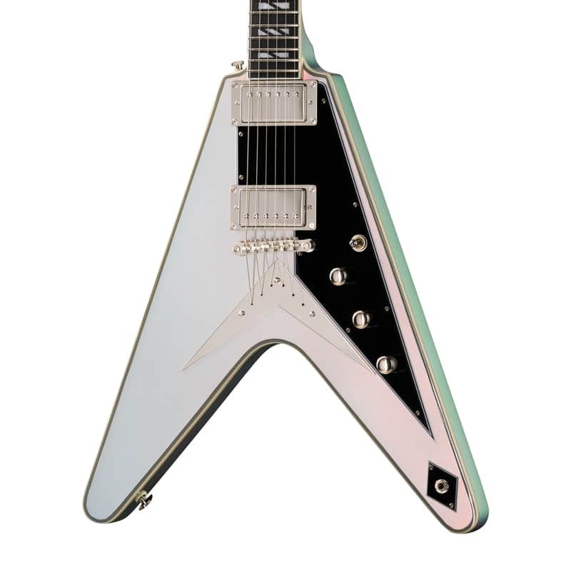 ***PREORDER*** Epiphone Futura Flying V Custom - Quicksilver Shift ***PREORDER***-Quicksilver Shift image 1