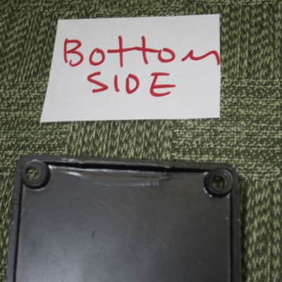 used Stinger Effects Pedal BOTTOM PLATE and BATTERY COVER & Screw (NO pedal included / NO other items included) late 1980s - Metal Plate with Black Finish, Black Rubber Padding, Black with Silver Graphic Bottom Label (made by the Martin Guitar Co) image 10