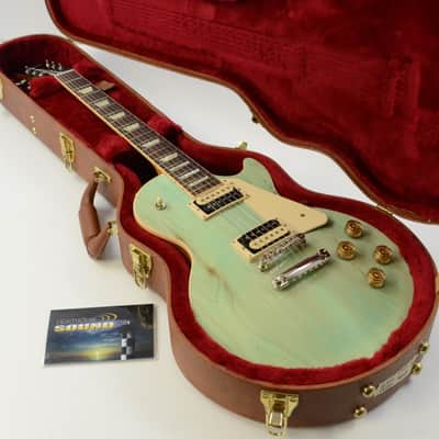 2017 Gibson Les Paul Classic Electric Guitar - Seafoam Green RARE w/OHSC image 2