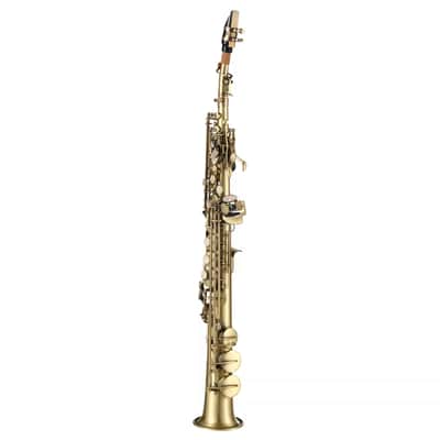 Professional Straight Soprano Saxophone in Bb with Nickel Plating and Full Accessory Kit image 2