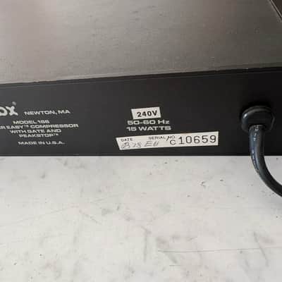 dbx 166 2-Channel Dynamics Processor 1980s - Black image 8