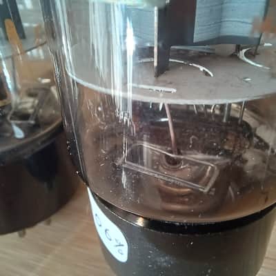 Rare RCA 6L6GB 6L6 GB matched pair, DOUBLE RECTANGULAR GETTER, big glass, 5881 sub super strong USA made Holy grail ! image 8