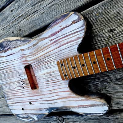 Tele-style barncaster body with snakehead neck image 3