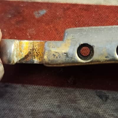Vintage Gibson Lightweight Tailpiece Late 1960s Worn Gold image 4