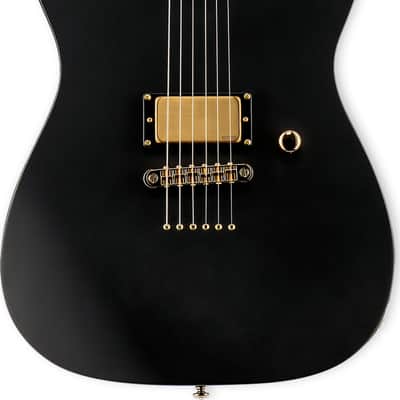 ESP LTD AA-1 Alan Ashby Signature Electric Guitar, Ebony Fingerboard, Black Satin image 9