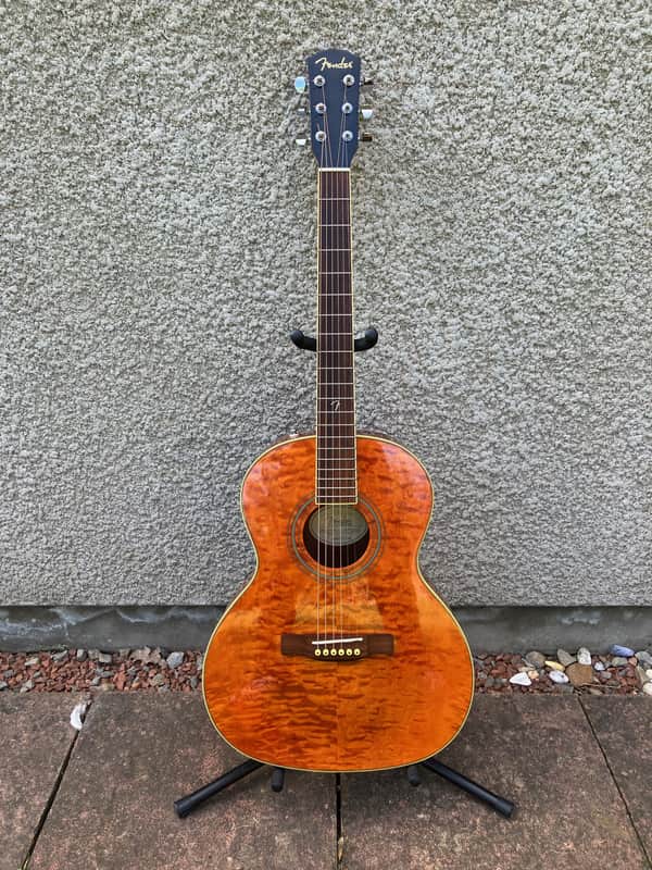 Fender GDO 300 AMB Acoustic Guitar 2007 - Trans Amber | Reverb