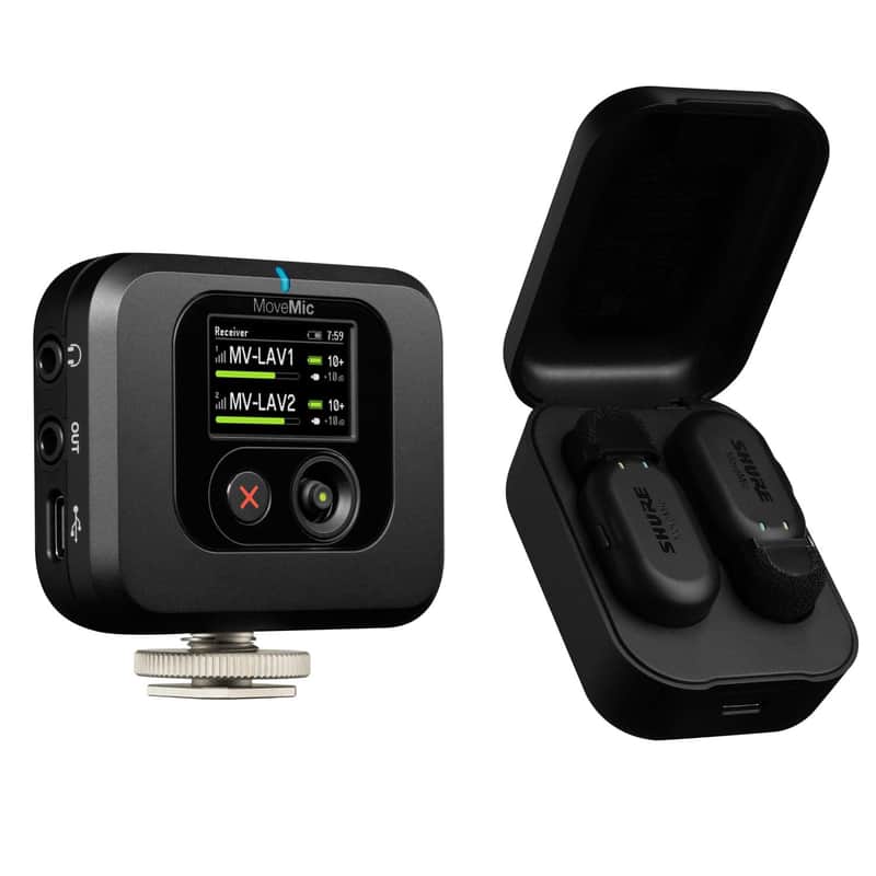 Shure MoveMic Two Wireless Lavalier Microphone System image 1