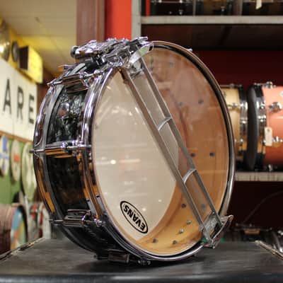 1960s Rogers 5x14 Dyna-Sonic Snare Drum in Black Diamond Pearl image 6
