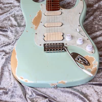 Build to Order GB Liuteria Traditional Strato Custom shop - Light blue relic image 4
