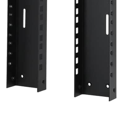 Rockville RAIL12U 12U Reversible Rack Rails With M5 Circle or Square Screw Holes image 1