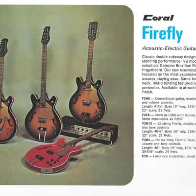 Vintage 1968 Danelectro Coral Catalog Brochure Guitars and Amplifiers Fold out image 4