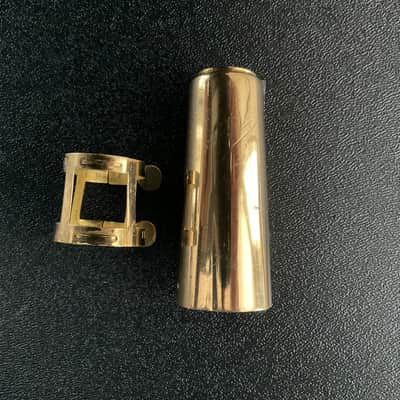VANDOREN ALTO SAX LIGATURE Vintage VANDOREN Reversed Screw Alto Sax Ligature Undetermined Vintage - All Brass image 5