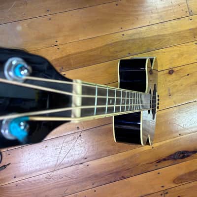 Ibanez AEB5E Acoustic-Electric Bass Guitar Black Pre Amp, Tuner, EQ image 9