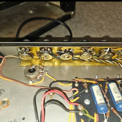 Fender Bandmaster 40-Watt 2-Channel 2x12" Piggyback Guitar Amp 1965 Black Panel image 10