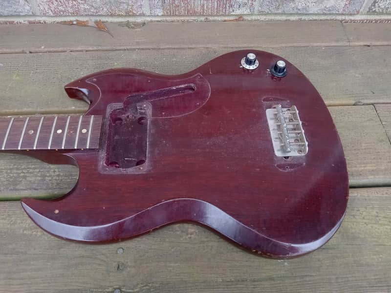 Vintage Circa 1972 Gibson EB-0 Bass Guitar Husk Project! Old Wood, Wiring Harness! image 1