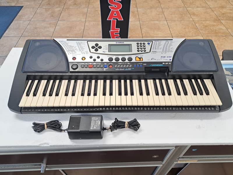 Vintage 1990's YAMAHA PSR-340 61 Key Portatone Workstation Arranger Synthesizer Keyboard Floppy Disk Drive image 1