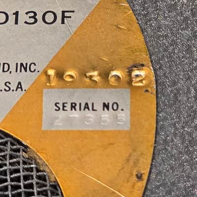 Vintage 1960s JBL D130F 8Ω Speaker - Reconed image 5
