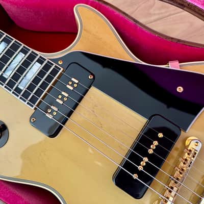 (2022) Gibson Custom Shop M2M '54 Les Paul Custom Reissue - VOS TV-Yellow image 4