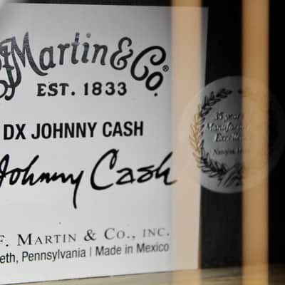 Martin DX Johnny Cash - Jett Black 2023 w/Gig Bag image 13