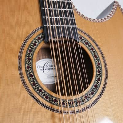 Oscar Schmidt OH52SE Acoustic-Electric Bajo Sexto w/ Gig Bag - Solid Cedar & Macassar Ebony image 13
