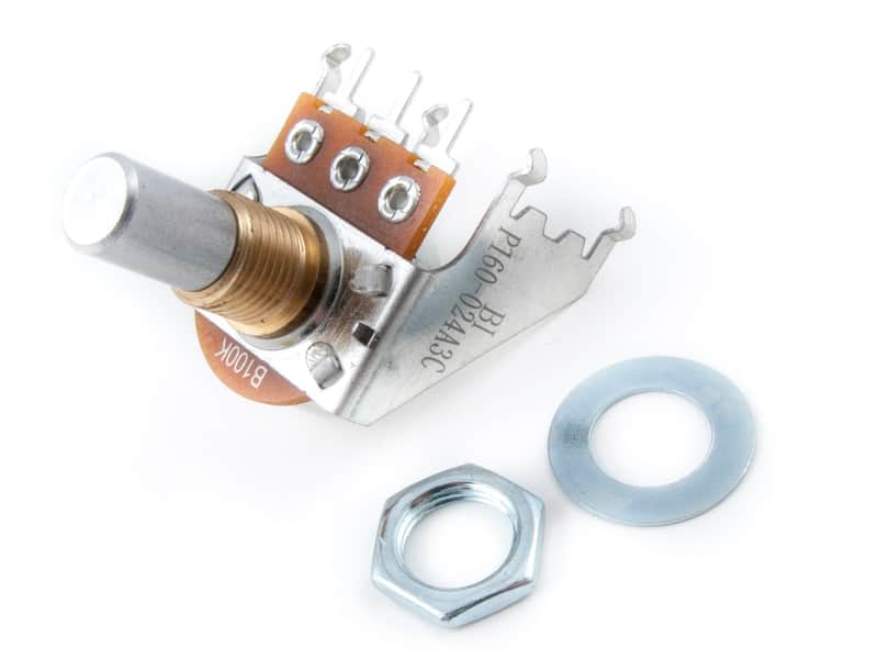 003-7600-049 Fender 100K B Taper 1/4" Solid-Shaft Snap-In Pot for Amp image 1