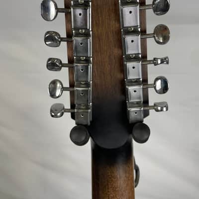 Gold Tone F-12 Long-Scale Manditar A-Style 12-String Acoustic-Electric Mandolin/Guitar, Solid Spruce Top, Tobacco Sunburst Satin image 6