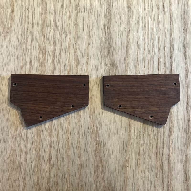 Moog Walnut Case Ears for Mother32, DFAM, Subharmonicon, Labrynth, etc - Grade A Matched Pair! - Authentic Moog! image 1