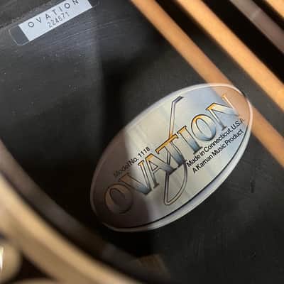 Ovation Vintage 1118 Glen Campbell 12-String 1981 Natural w/Case, Papers Original Owner  / Rare image 19