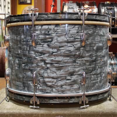 1950s Gretsch Broadkaster Outfit in Midnight Blue Pearl 14x22 9x13 16x16 image 4